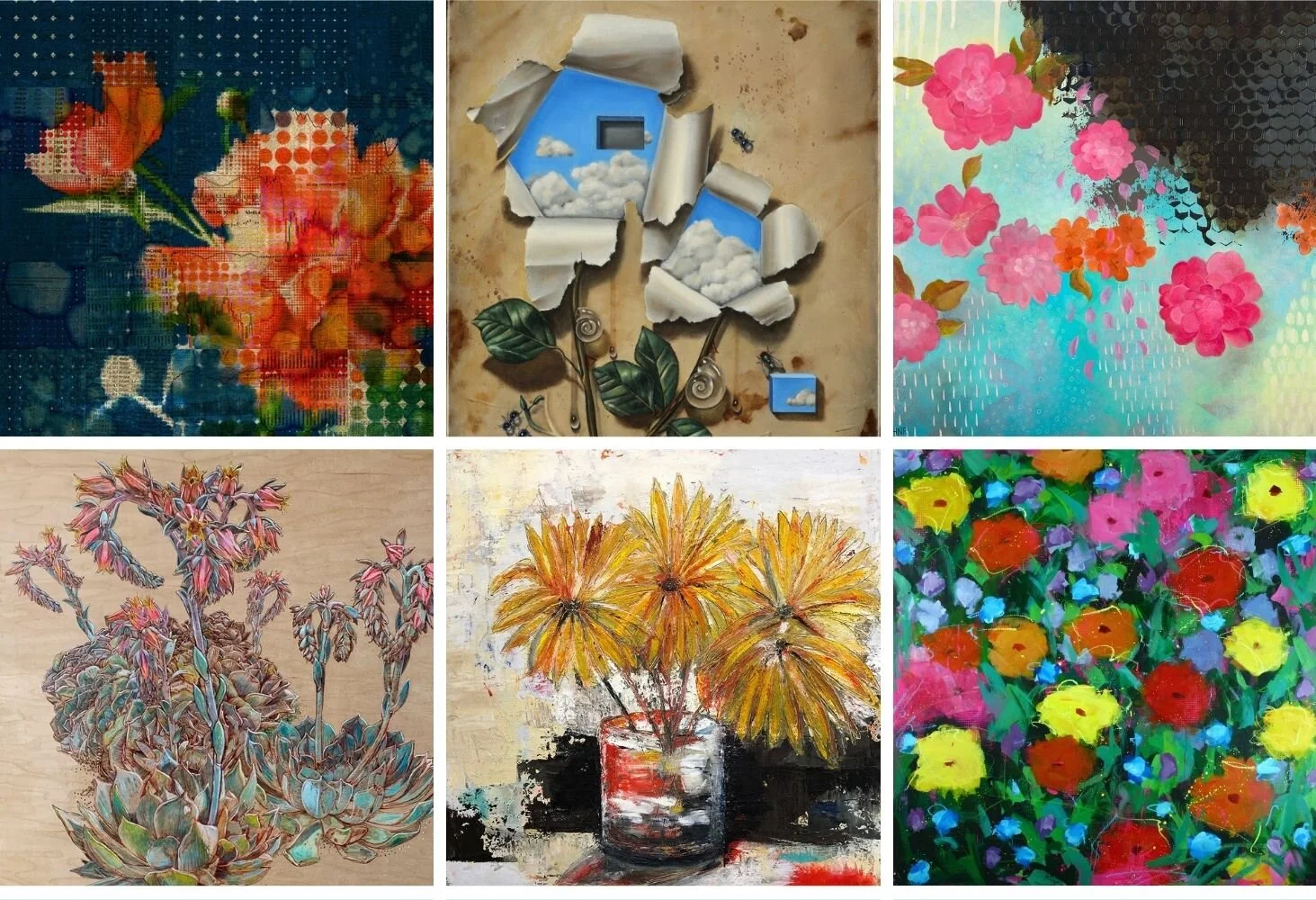 Art flowers for your walls!