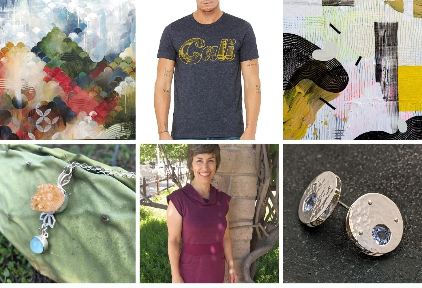 Summer art, clothing, and jewelry for adventures