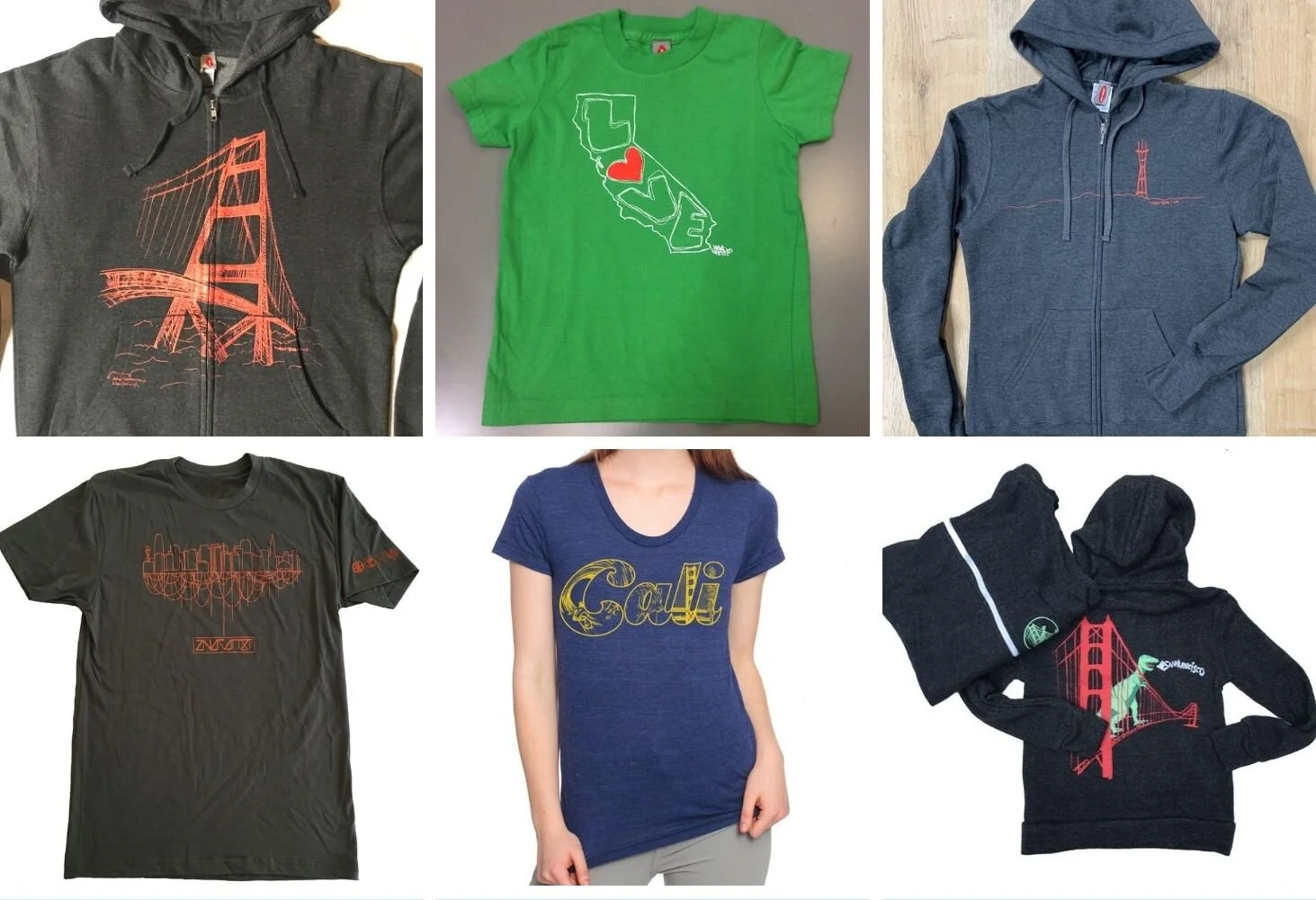 Local t-shirts &amp; hoodies for travel and play