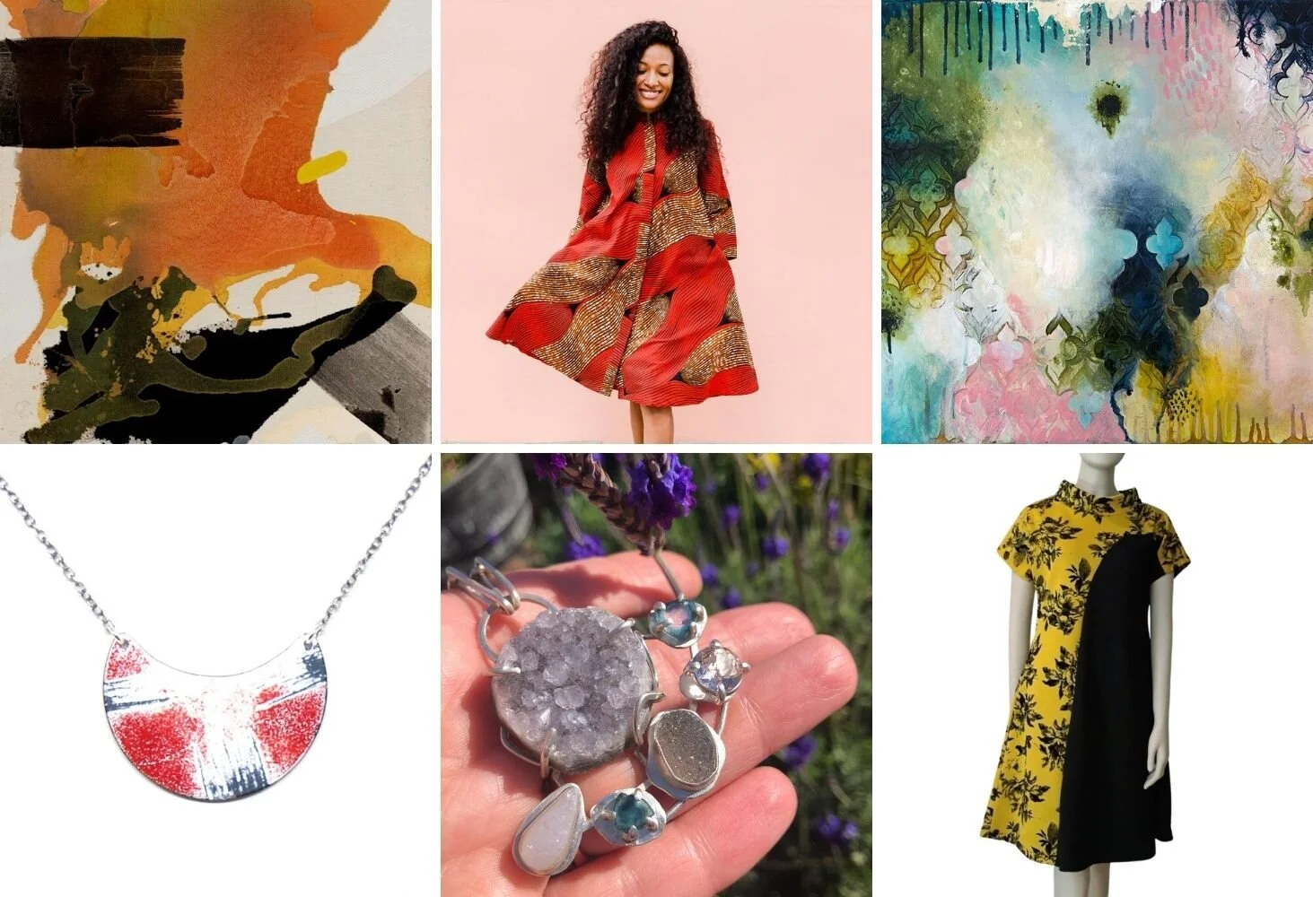 Abstract art, clothing &amp; jewelry!