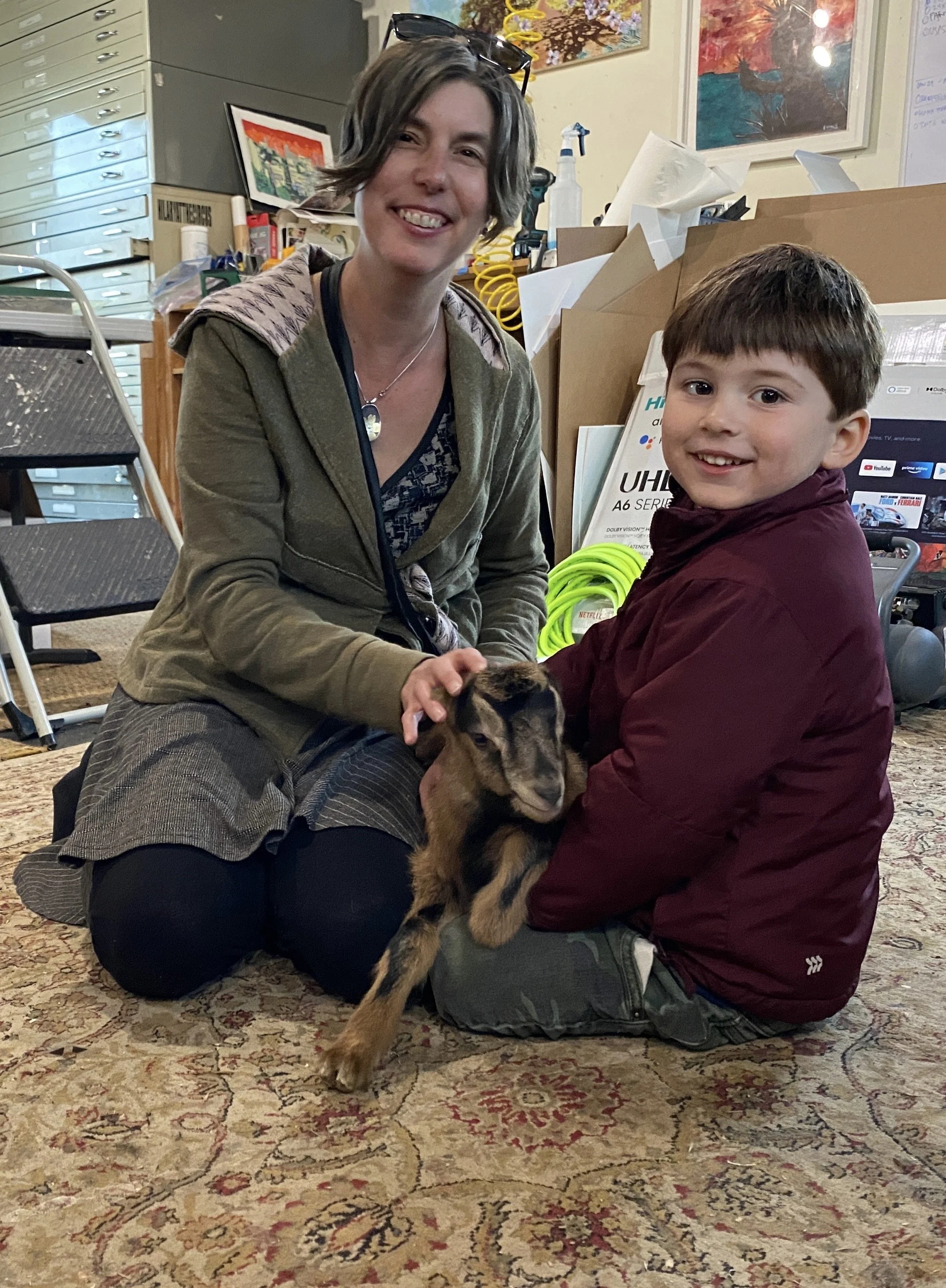 Baby goat cuddle & Eden 10k fundraiser