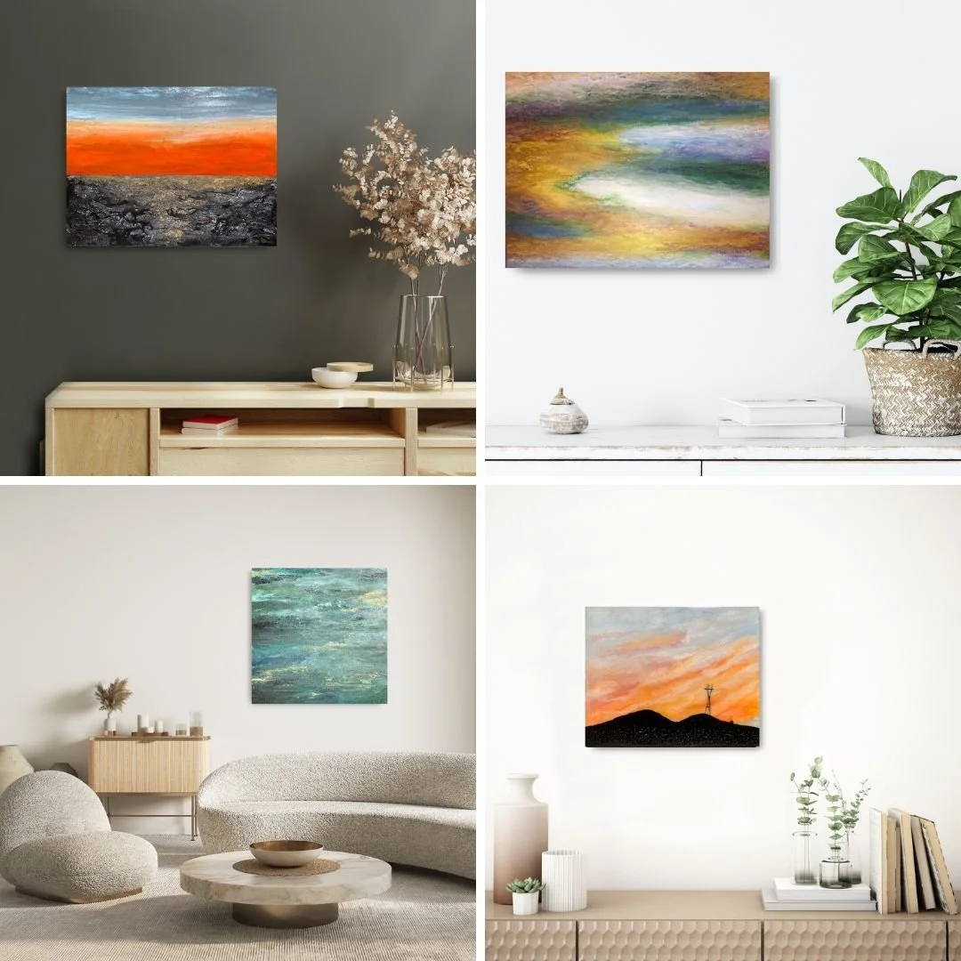 Sky & ocean art by Stephanie Steiner