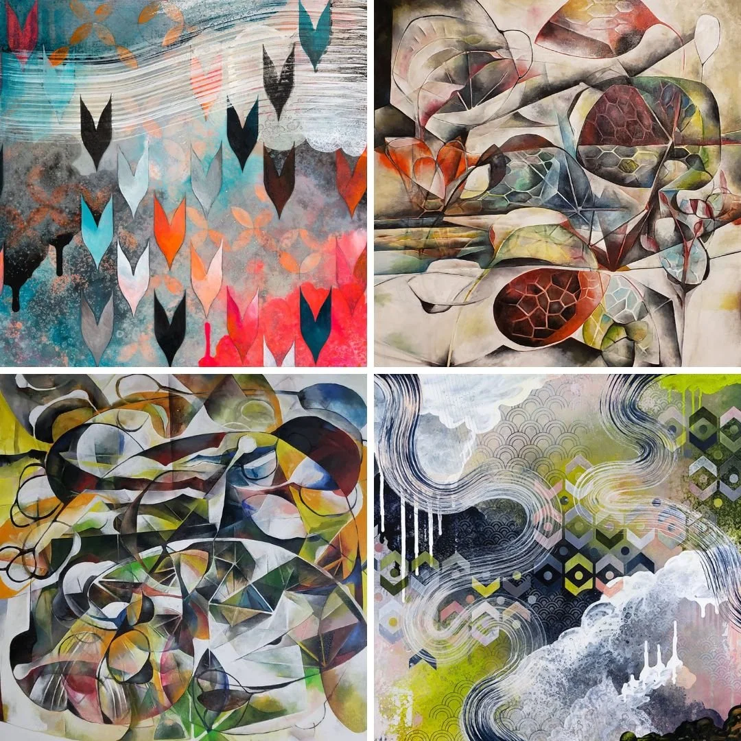  Abstract art at our pop-up!