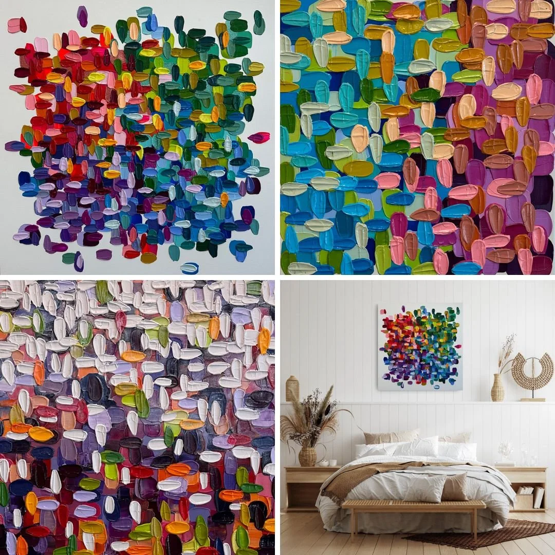 Colorful abstracts that glitter and glow