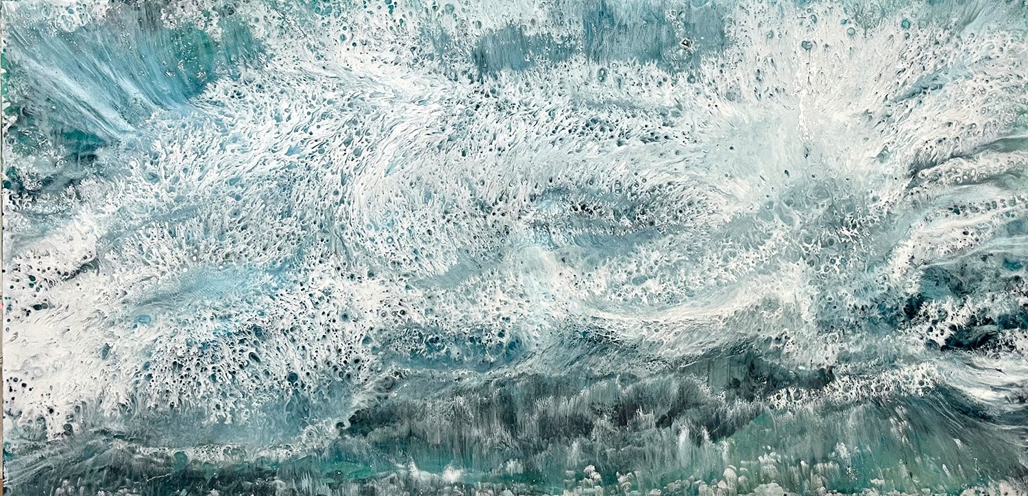 OMcMurtrey_Stormy Sea_oil, resin and silver leaf on canvas_36X60_$5800.jpg