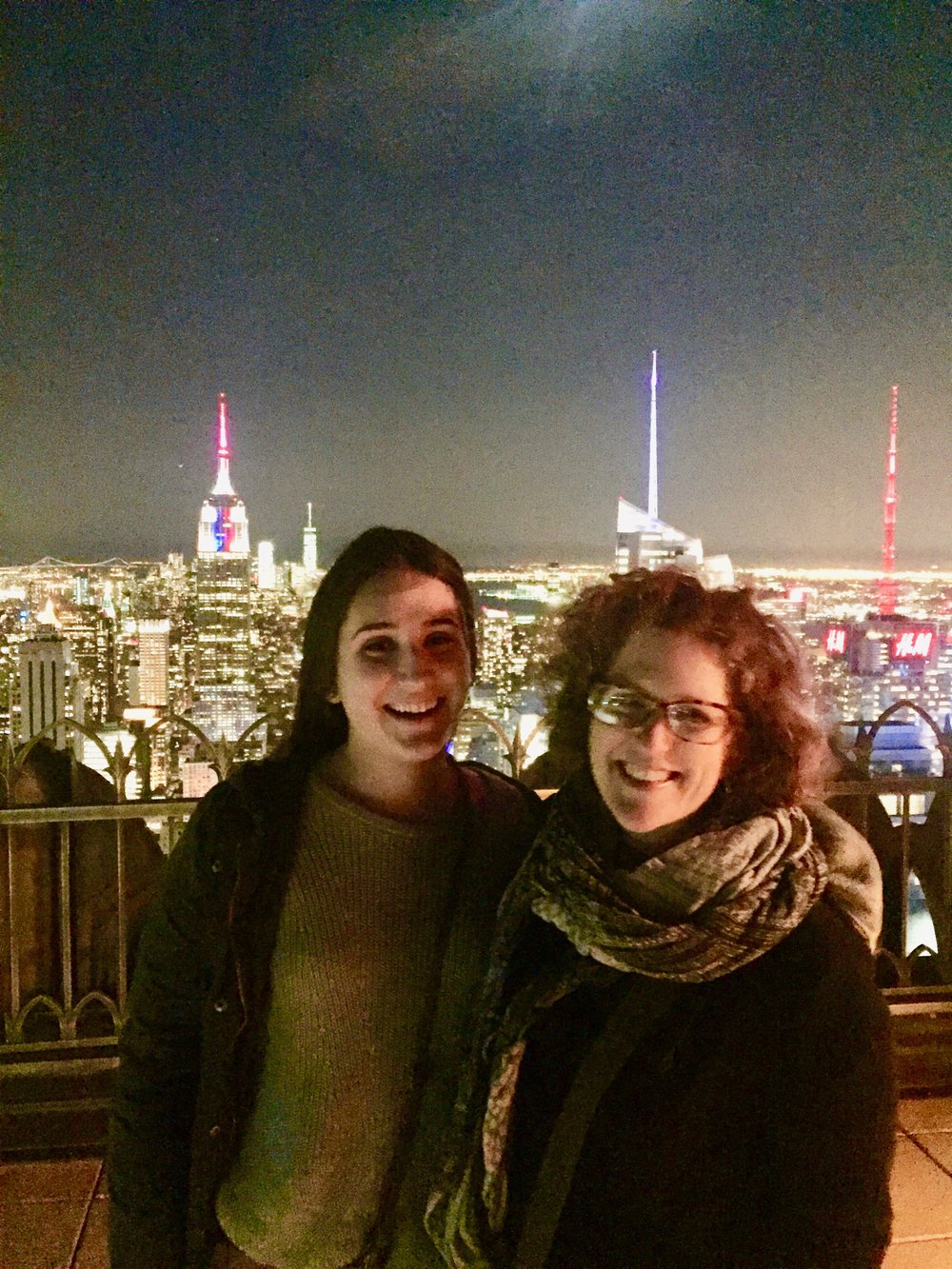  At the Top of the Rock on election night.&nbsp; 