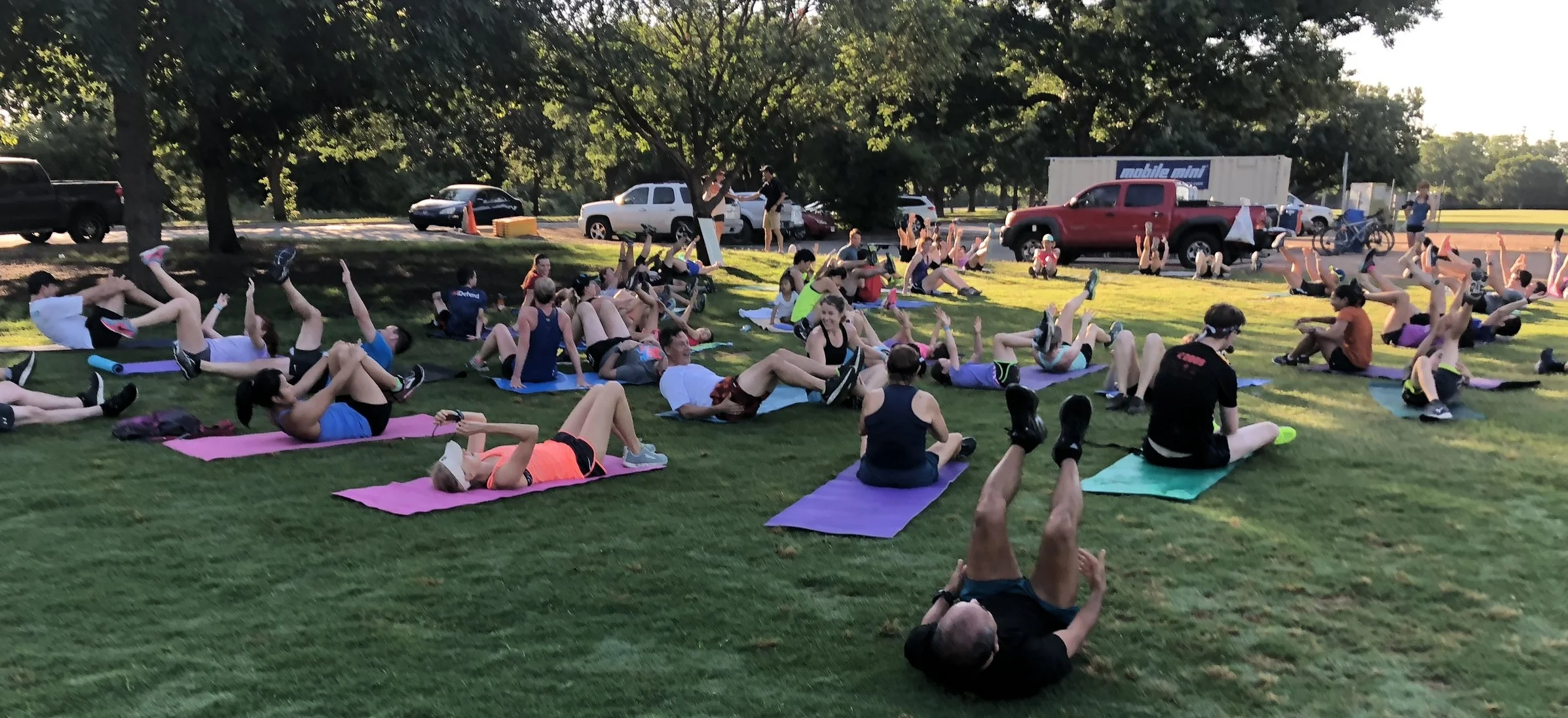 20/20 exercises at Zilker Park