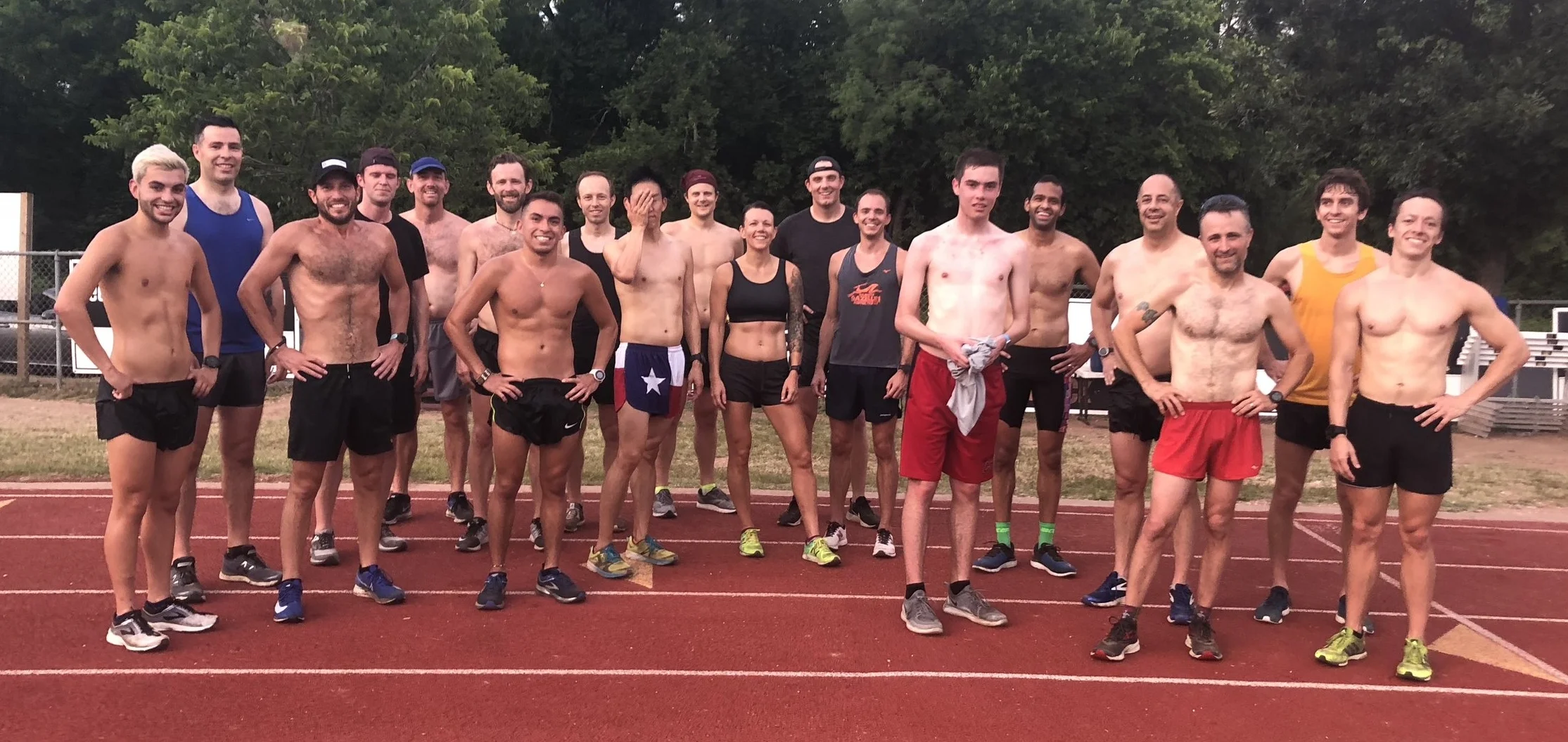 Gazelles training for the Austin Mile Challenge