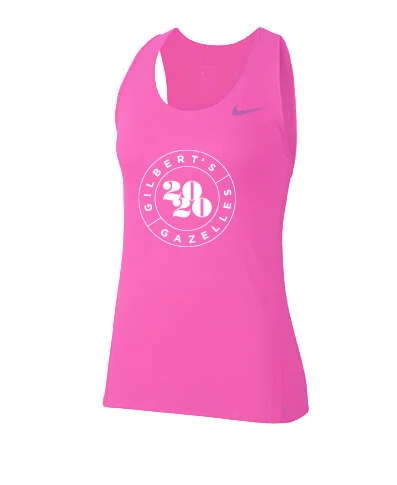 Nike Women's City Sleek Running Tank Pink — Gilbert's Gazelles