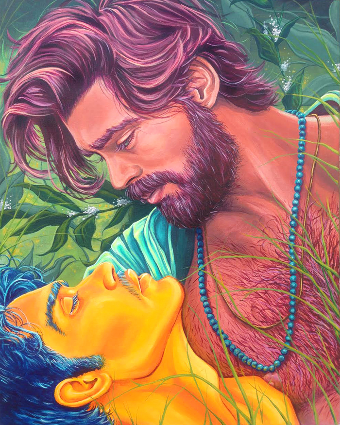 AND RIGHT THERE FOR A MINUTE, I KNEW YOU SO WELL. Acrylic on canvas.