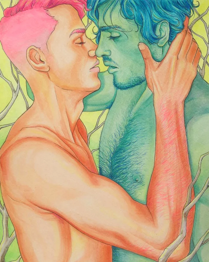 I think it's strange you never knew. Watercolor on paper.