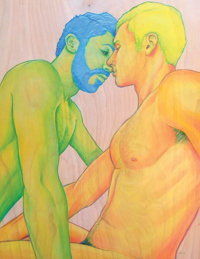 If I had a heart I could love you. Acrylic on birch.&nbsp;