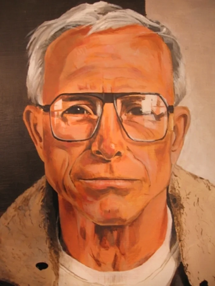 Grandad. Acrylic on birch.