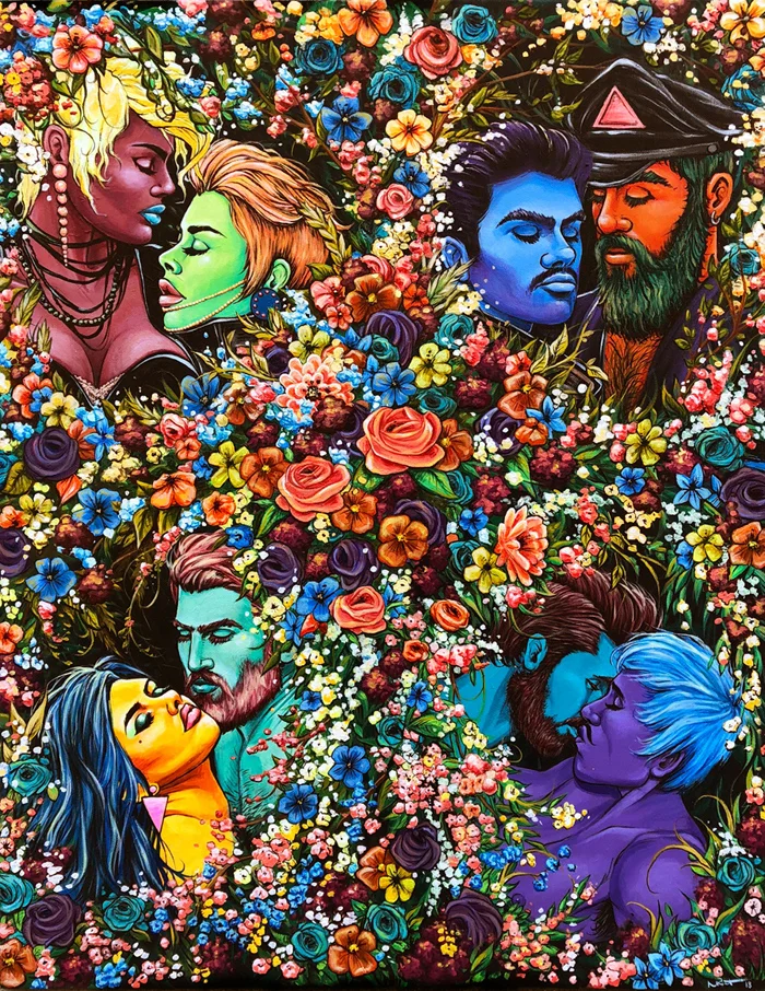 In BLOOM. ACRYLIC ON CANVAS.