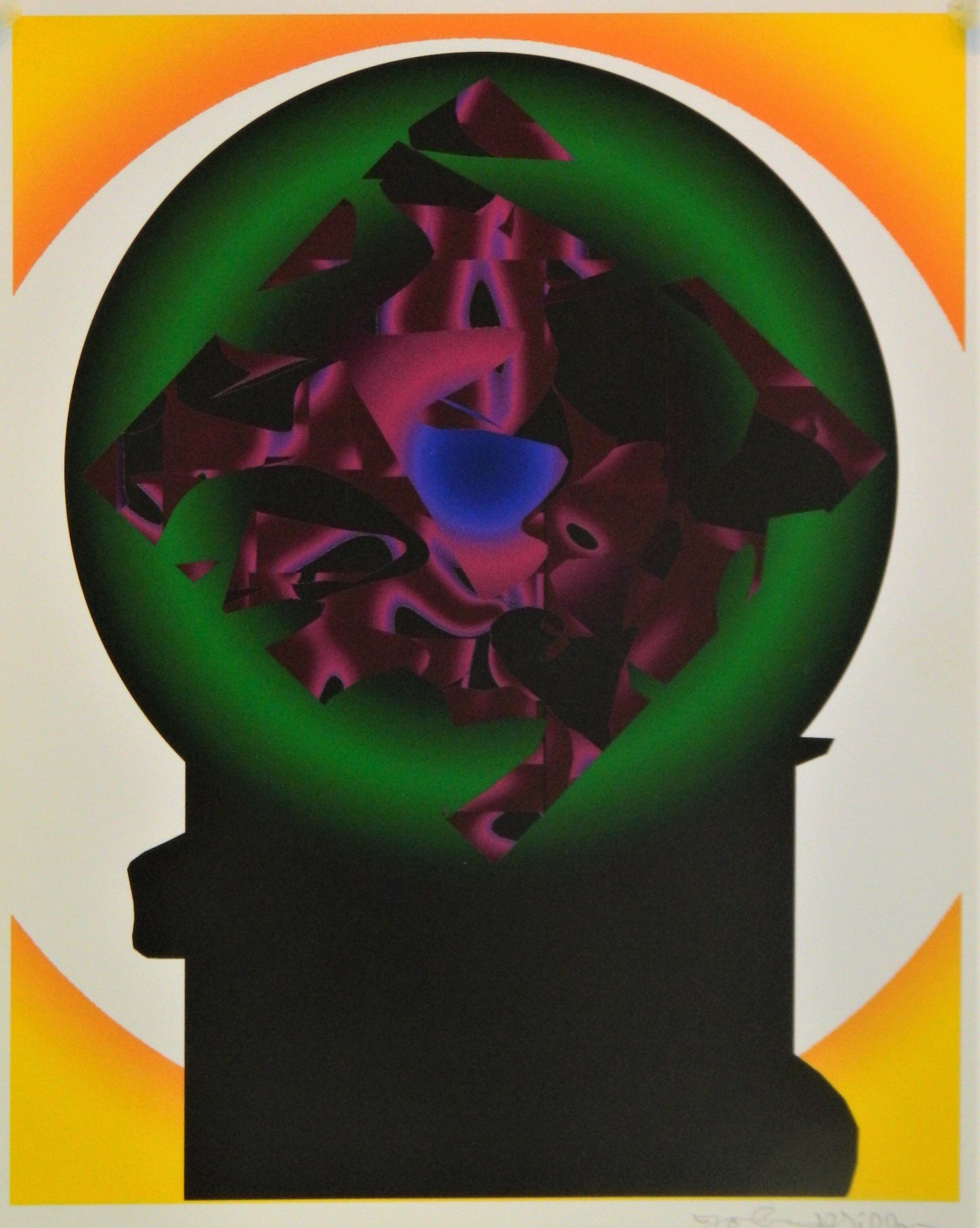 Untitled Digital Print, 2010 circa. Archival print from digital composition, 11 x 8.5 inches. SIGNATURE: Signed in pencil lower right. RNJM0012