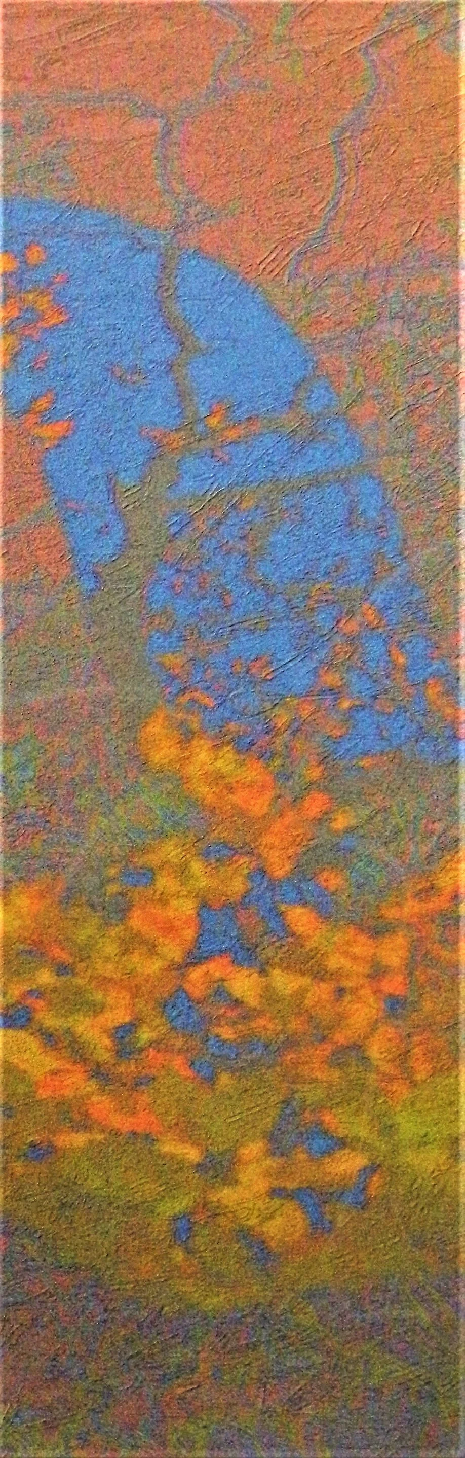 Untitled Digital Painting (Pink, Yellow, Blue)