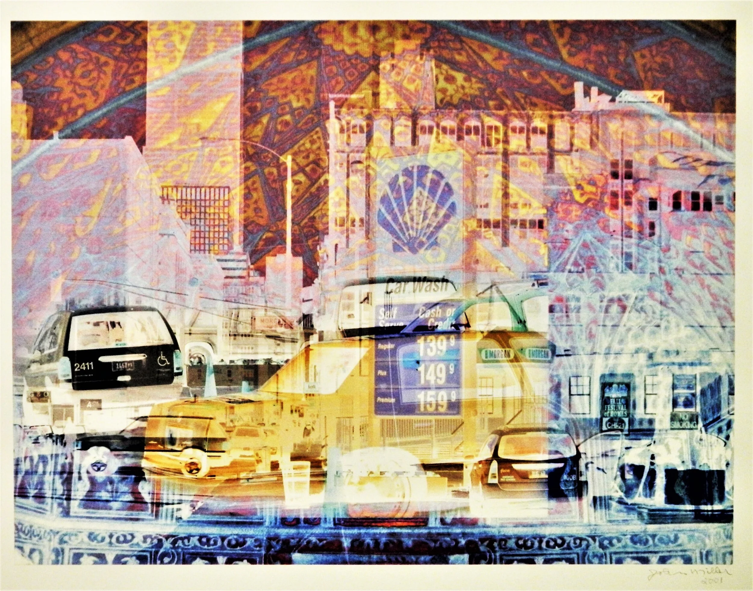 Untitled Photographic Composition (Chicago from Studio Window with Mosque Dome)