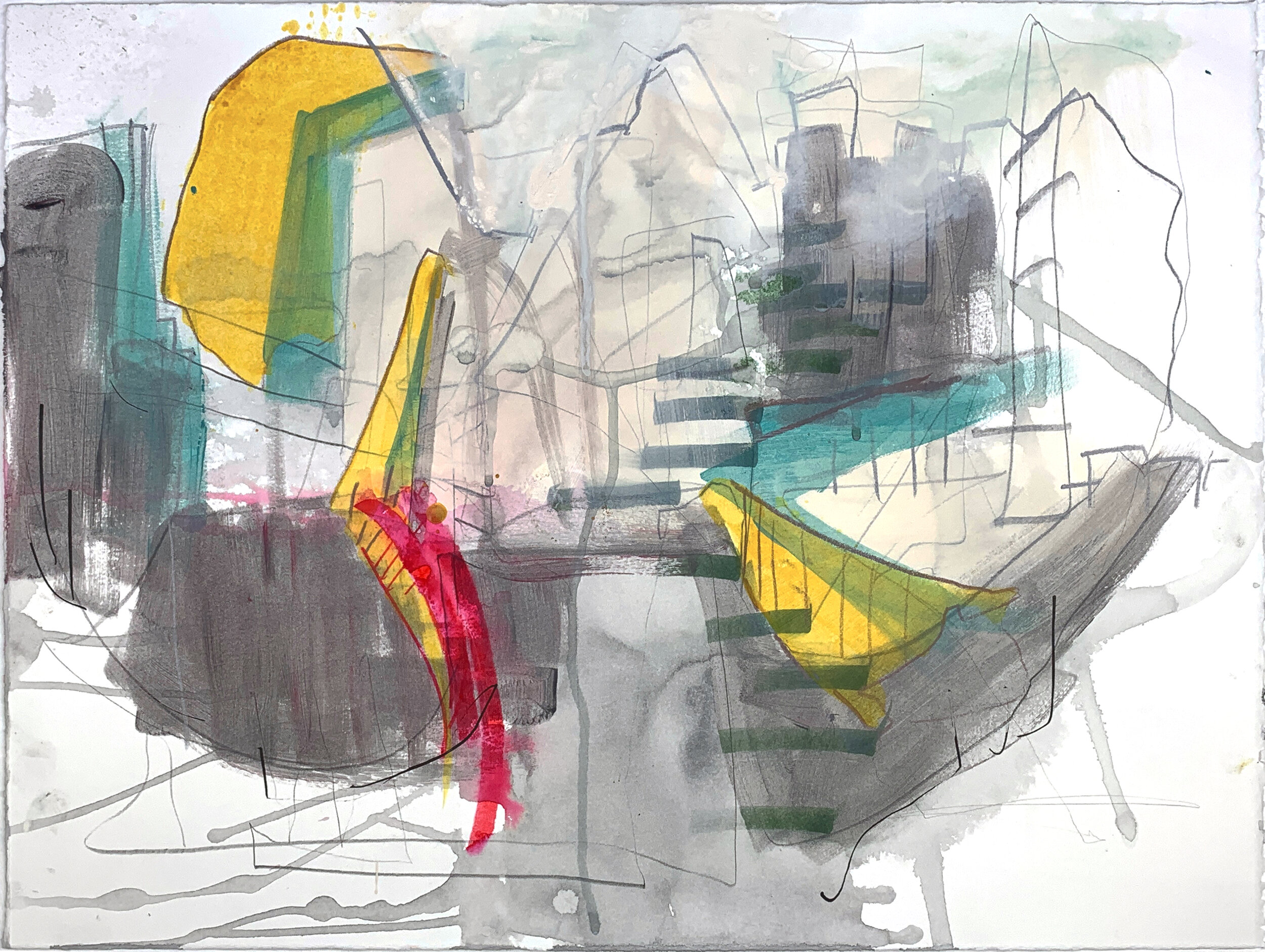 Behind the Tenament on Washing Day