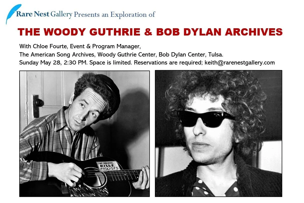 THIS EVENT IS SOLD OUT  Exploration of THE WOODY GUTHRIE &amp; BOB DYLAN ARCHIVES