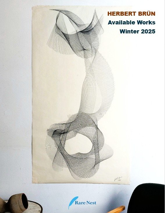 Cover for a PDF Catalog of Herbert Brun Early Computer Graphics Art Compositions