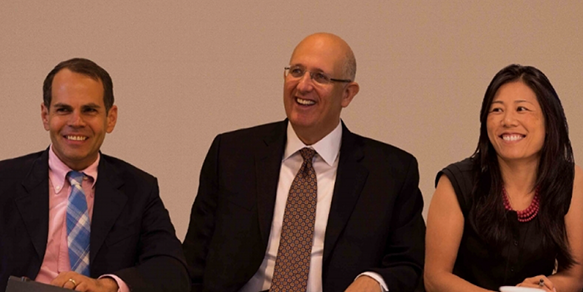 Blue Sky Senior Vice President Joel Papo, Chairman/CEO Phil Silverman and Vice President Lori Matsukuma