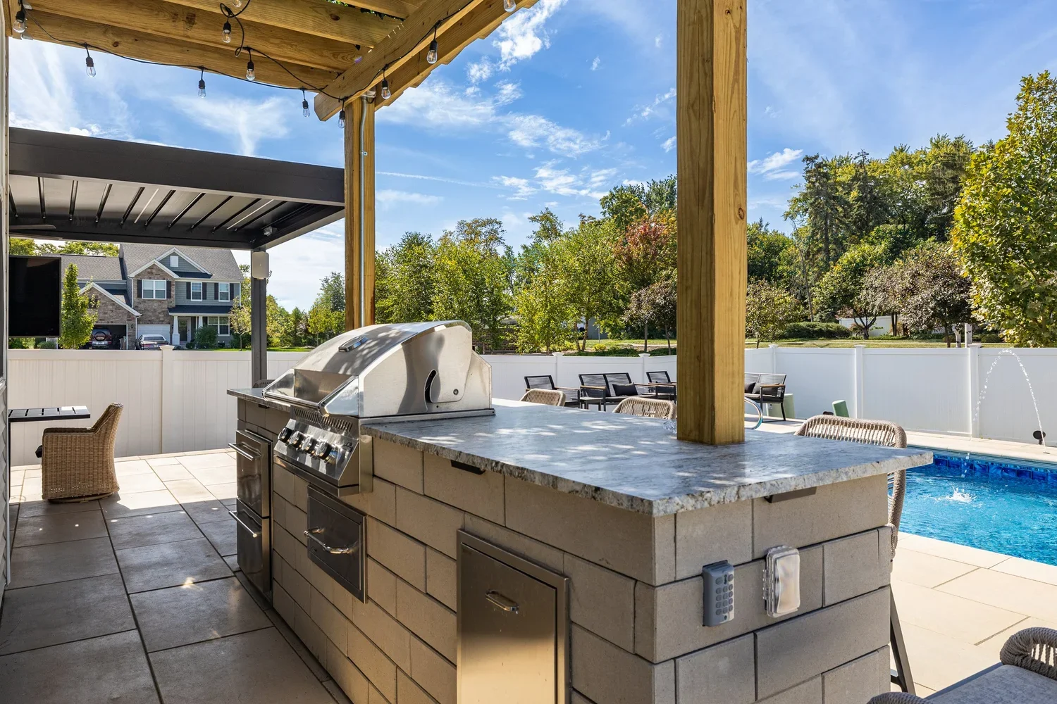Completed outdoor living space by Precision Property Pros