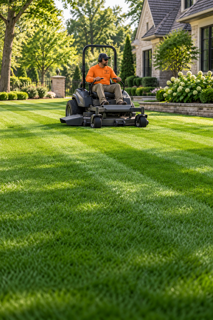 Professional lawn maintenance