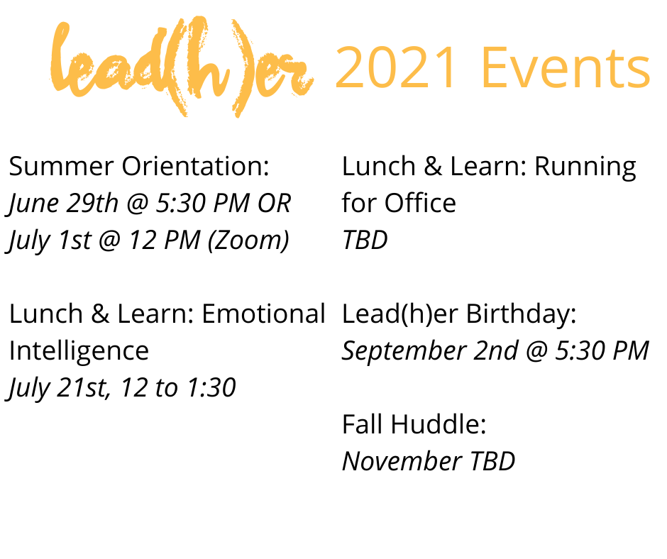 Upcoming Events Lead H Er