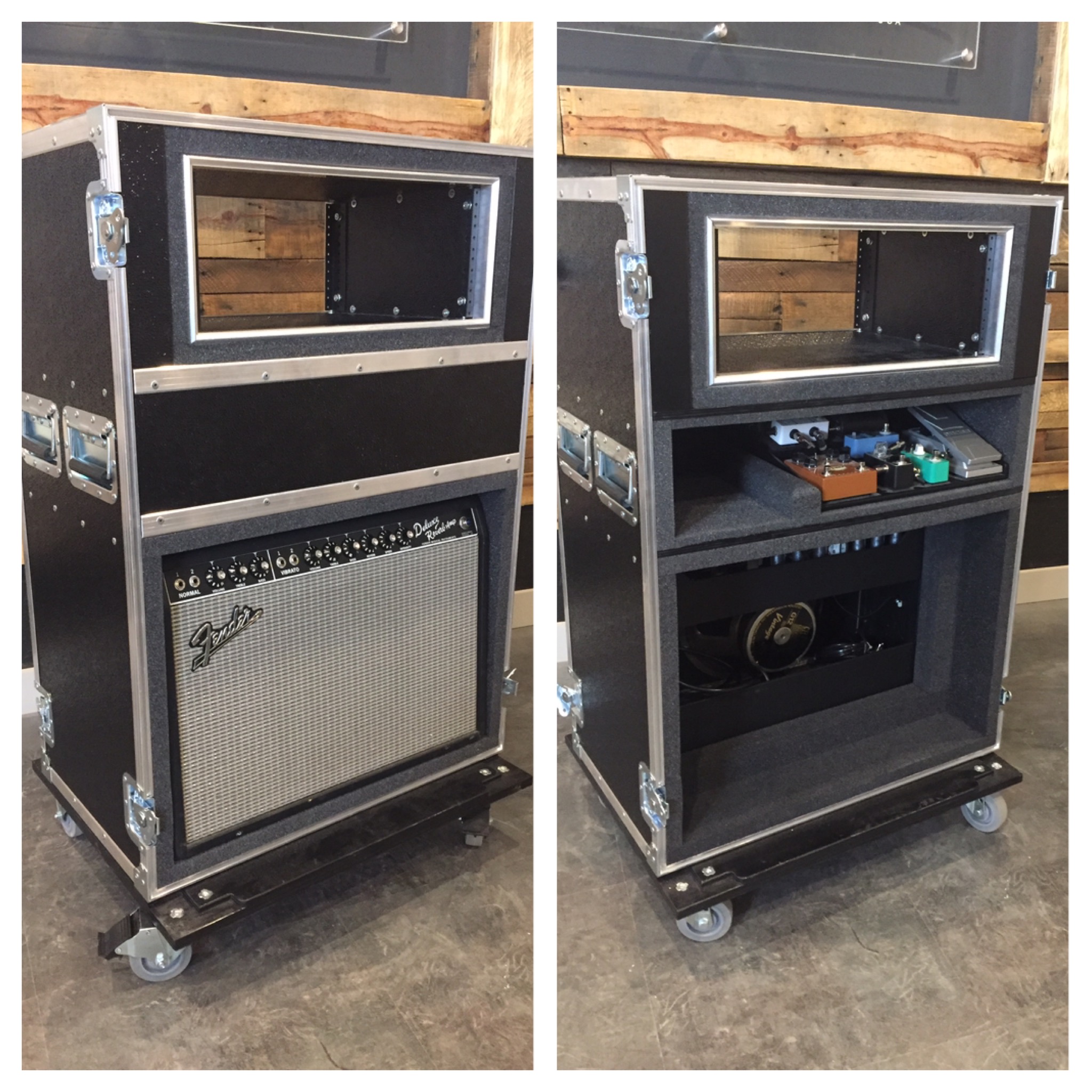 Guitar Amp Case with shock-mount rack and pedalboard storage.JPG