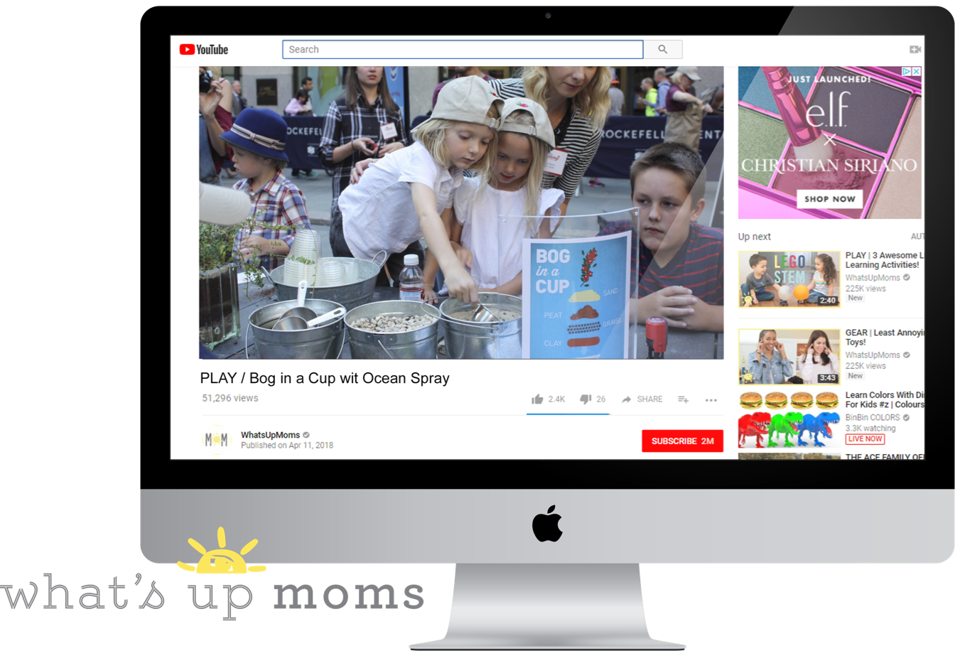 What’s Up Moms is an online brand with millennial moms as their fastest growing segment.17 Ocean Spray will send a “bog in a cup” media kit, along with a Mocktail to guarantee coverage on the topic.