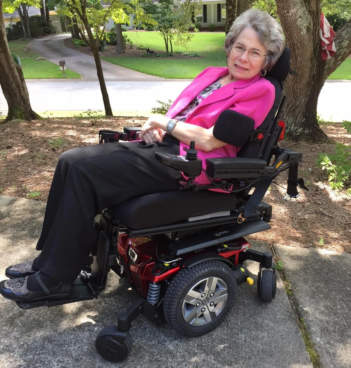 A power wheelchair for Mrs. Jana Overstreet of Smyrna, GA