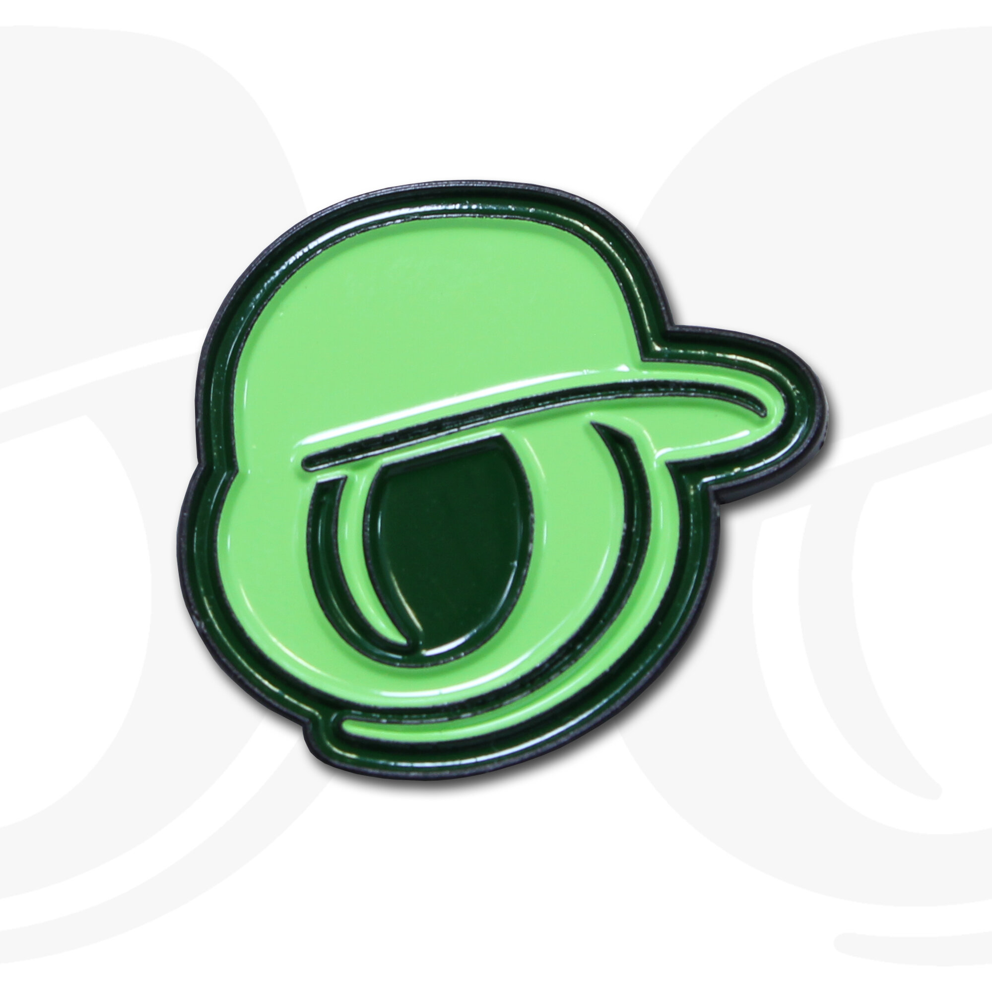 Big Logo Pin - British Racing Green/Mint