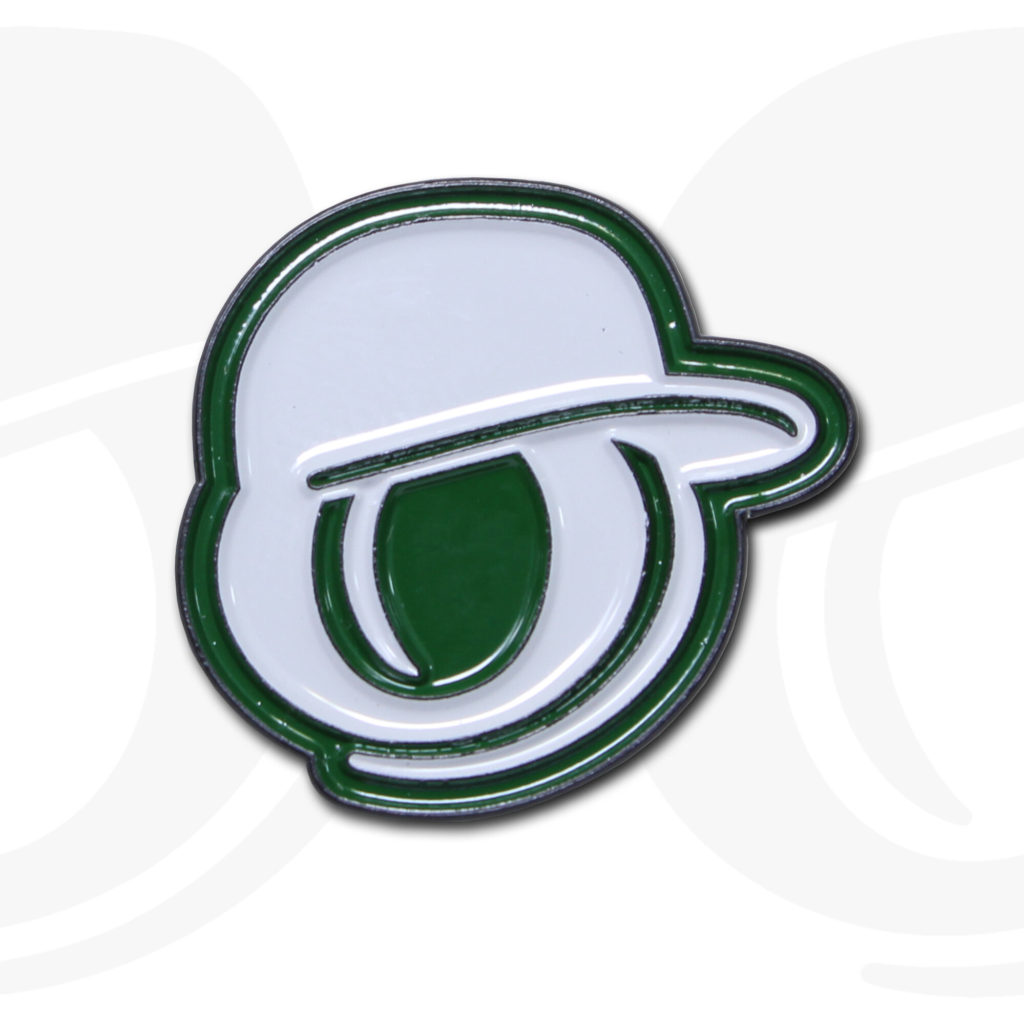Big Logo Pin - British Racing Green/Sand