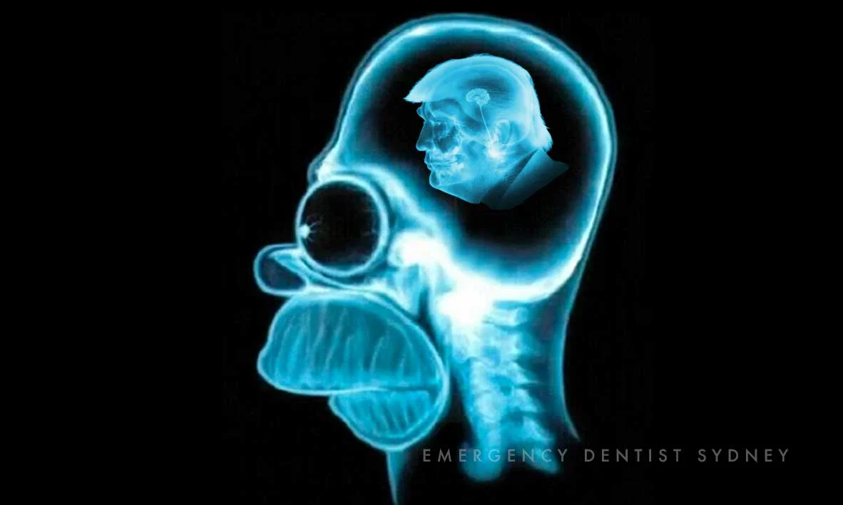 © Emergency Dentist Sydney Don’t Fear The X-Ray 06 Homer Simpson Donald Trump Small Brain.jpg