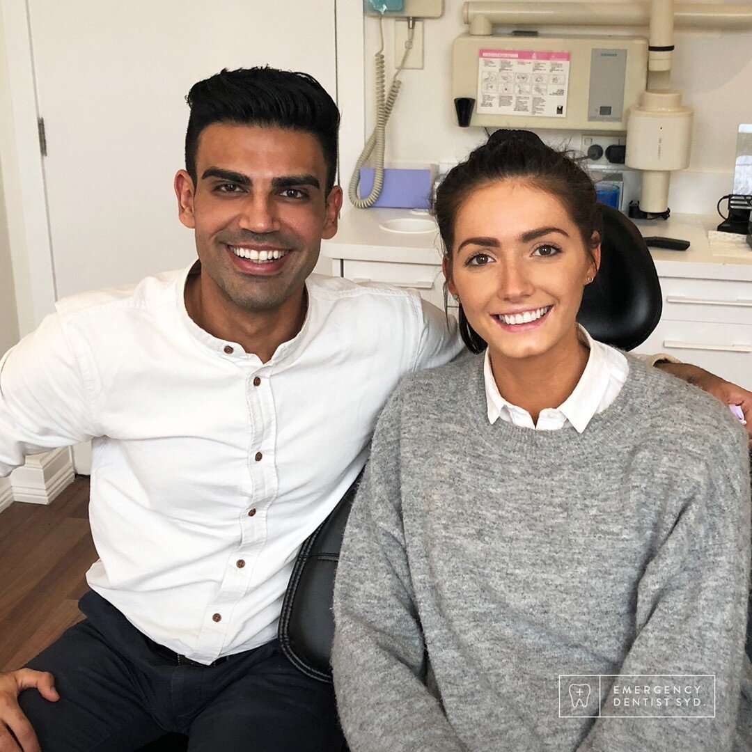 Dr Oberoi with our patient Ellen, following the completion of her dental crown procedure 😄😃⁠
⁠
⁣#emergencydentist #dentalemergency #beforeandafter #newsimle #newteeth #confidentsmile #smilepower #smiletransformation #smileoftheday