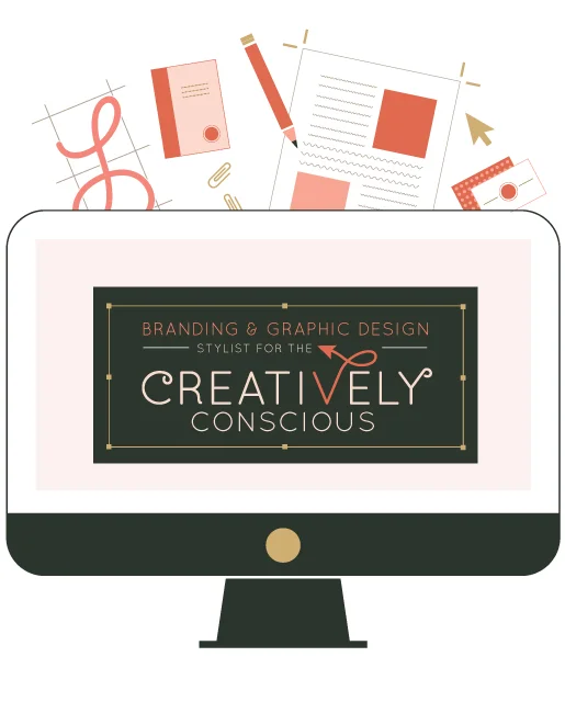 Branding, print, and web design stylist for creatively conscious small businesses.