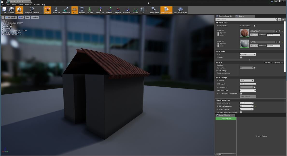 Example of improperly calibrated project lighting (default UE4); note lack of surface definition and lack of details, unrealistic, among other issues
