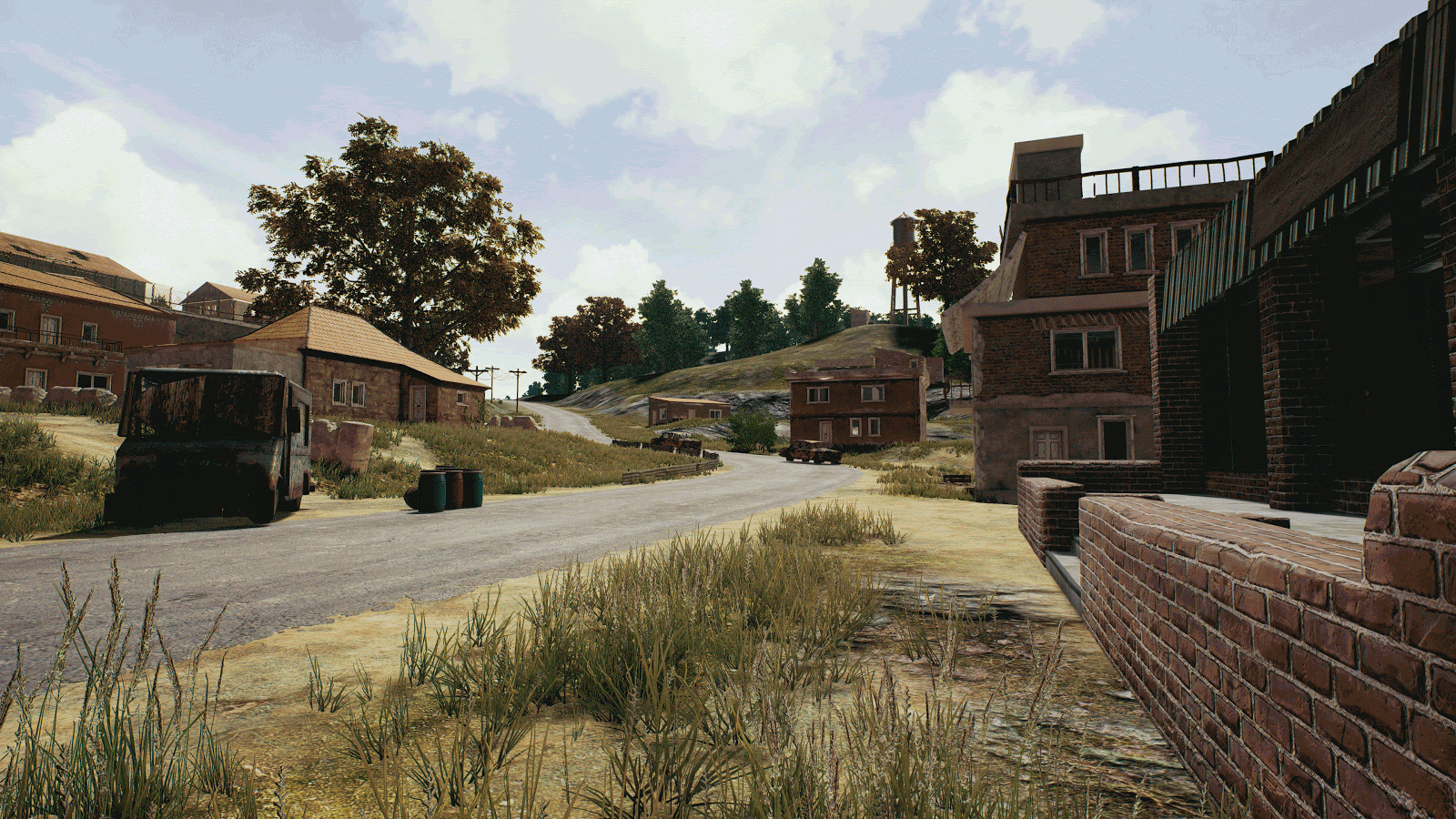 Exterior beauty corner concept art (before and after)