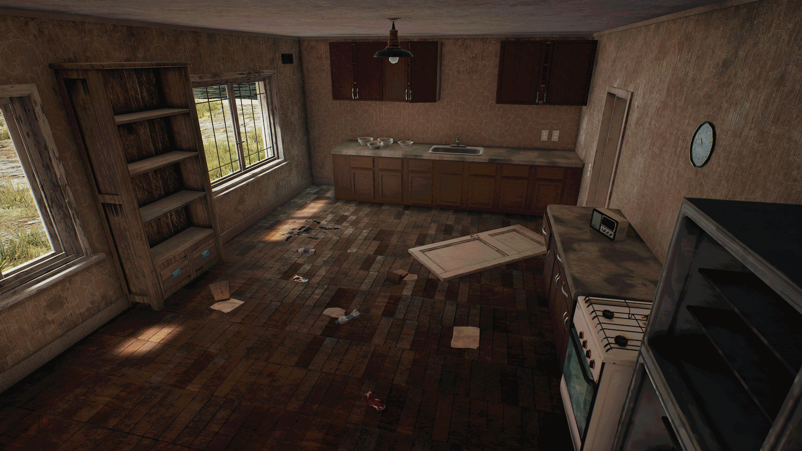 Interior beauty corner concept art (before and after)