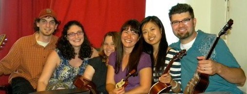 Music Therapists Ryan, Rose, Nicki, Kathy, Melody and Tim