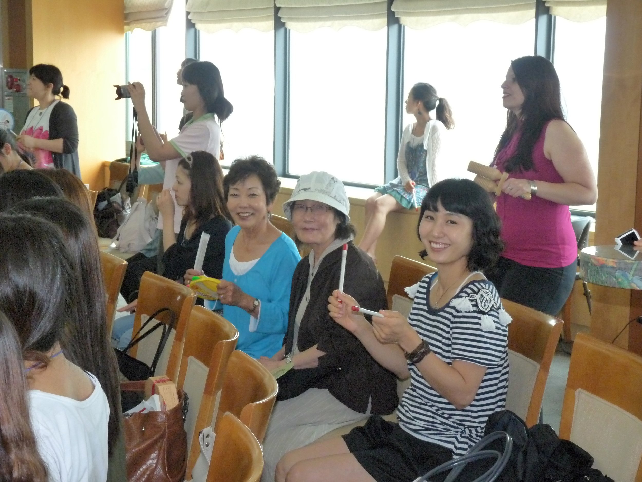  Kathy’s mom &amp; cousin with Kathy’s first  Piano Instructor in Seoul Korea. 