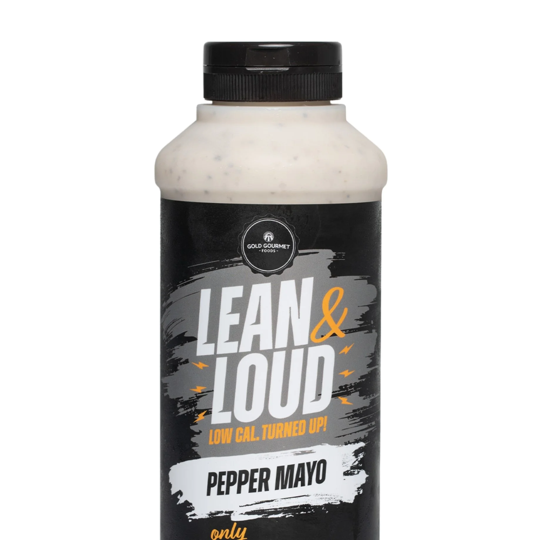 Lean & Loud Pepper Mayo 500ml bottle, front view showing label.
