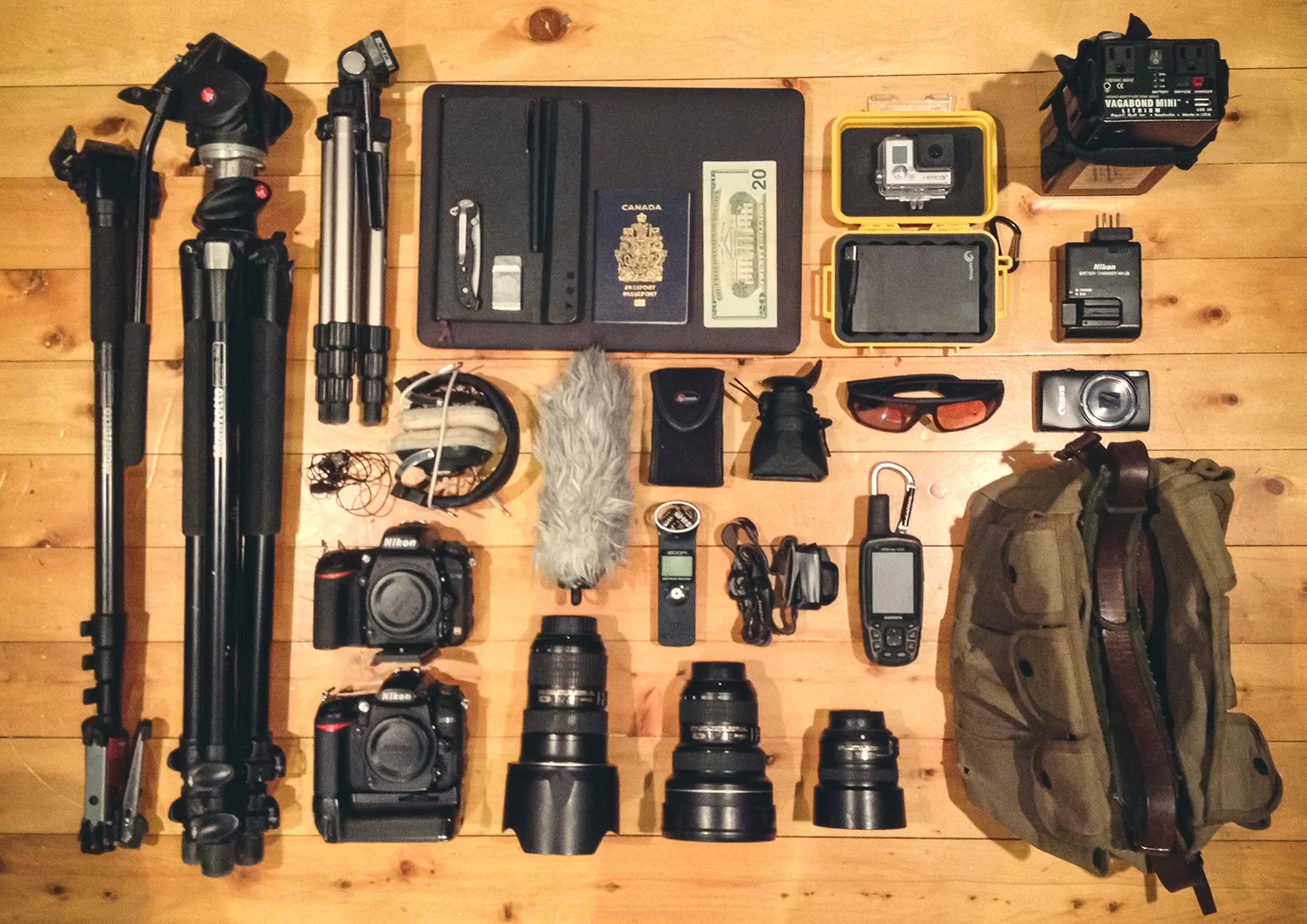 Camera Gear Nikon Canon Iphone Hardrive