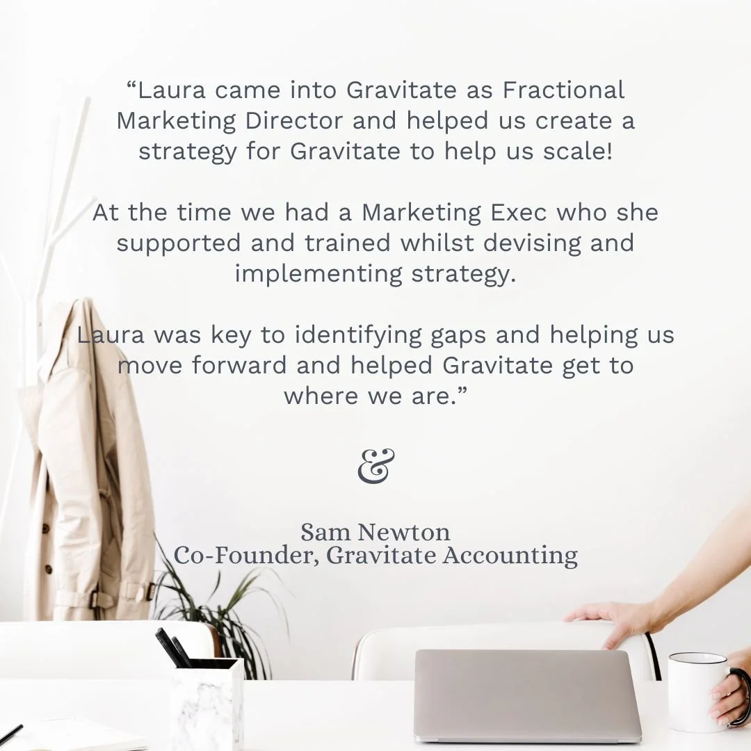 Grateful doesn&rsquo;t even cover it. ✨

Stepping into Gravitate as their Fractional Marketing Director meant one thing:
building a strategic engine that could actually scale with them - not just creating more &ldquo;marketing stuff.&rdquo;

What mad