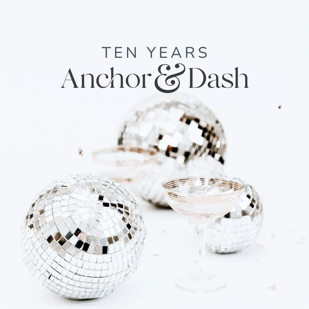 10 years ago today, on Valentine&rsquo;s Day, I bought the domain for Anchor &amp; Dash.

I didn&rsquo;t know what it would become.
I just knew I needed to try.

Now, I can't do a 10year update without mentioning Emma Lawrence, who we lost last year.
