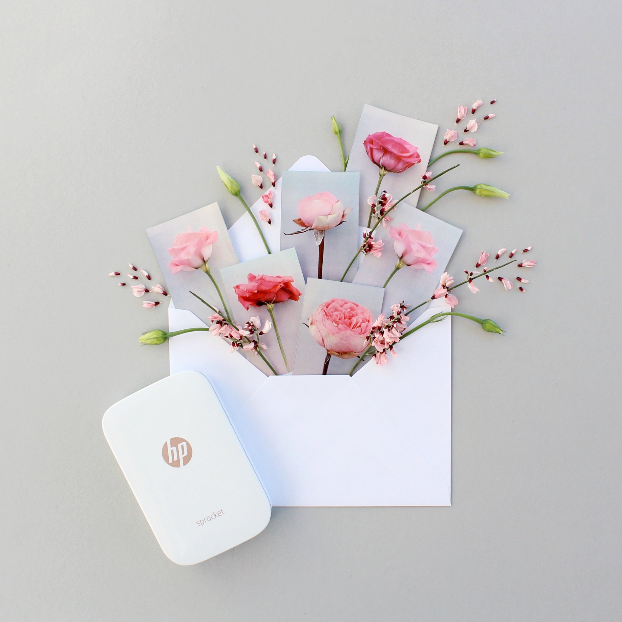  An suprise of printed flowers for HP Europe Sprocket Printer 