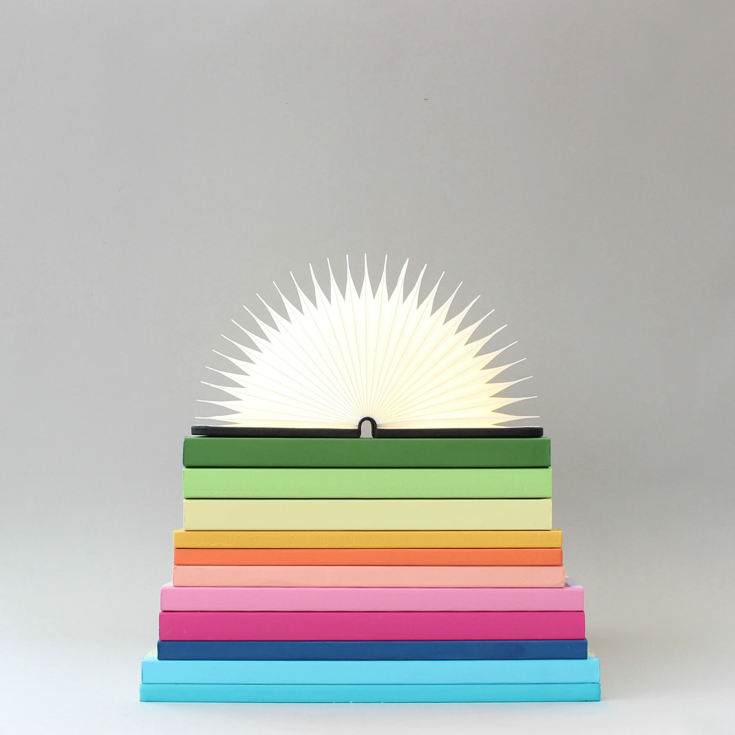  A rainbow of books for Hello Lumio book light 