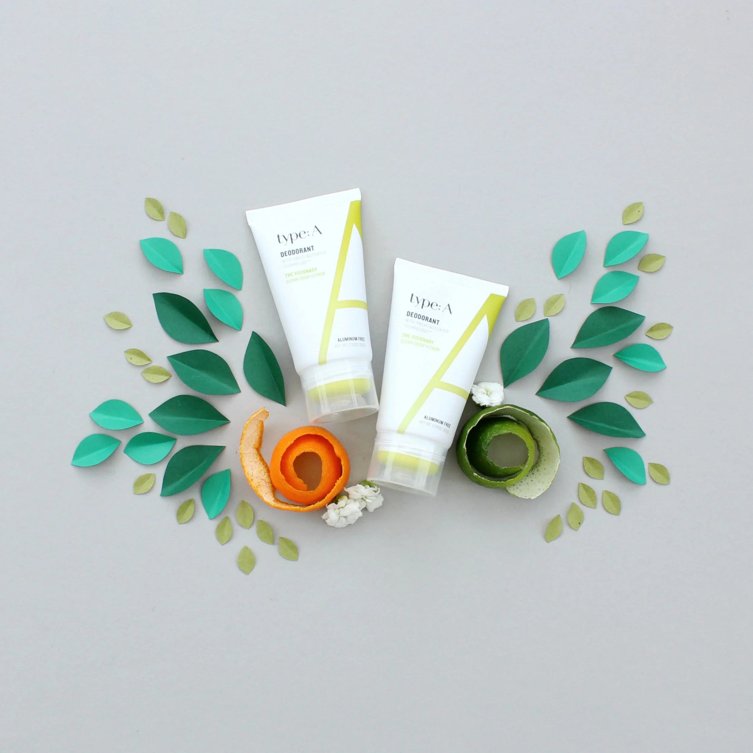  Cut paper styling for Type A deodorant 