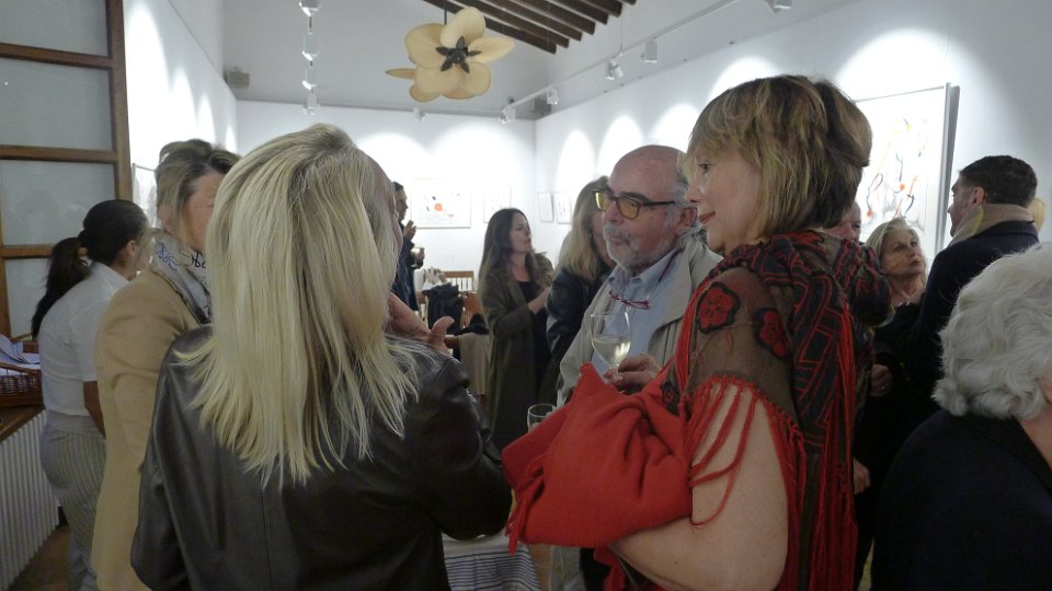 Opening Night - "Pensando en Miró Drawings in Silver", Sa Tafona Gallery (Image courtesy of Martin Adam, photographer)