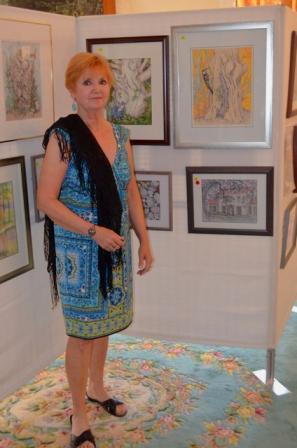 Marjett Schille, my friend and fellow artist, at "Evoking Ashantilly"